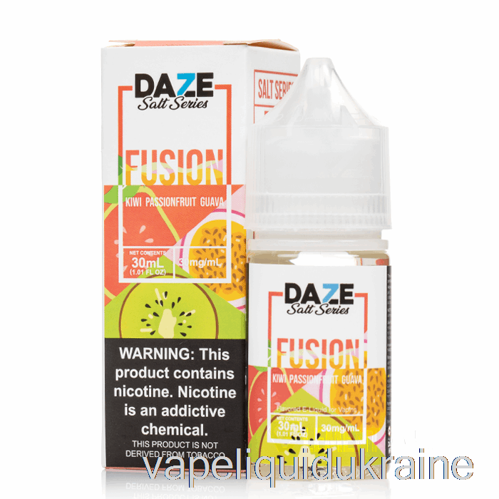 Vape Liquid Ukraine Kiwi Passionfruit Guava - 7 Daze Salts - 30mL 50mg